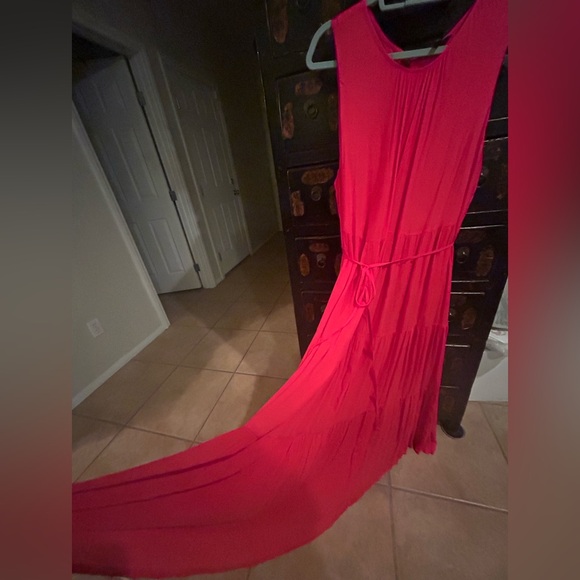 Banana Republic Red Maxi Dress - Picture 2 of 8
